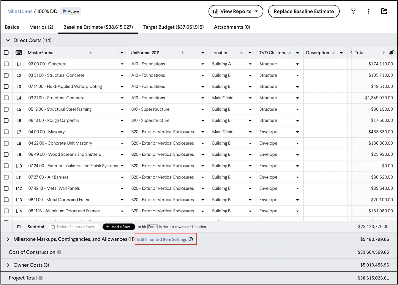 Inherited Markup Settings screenshot 1